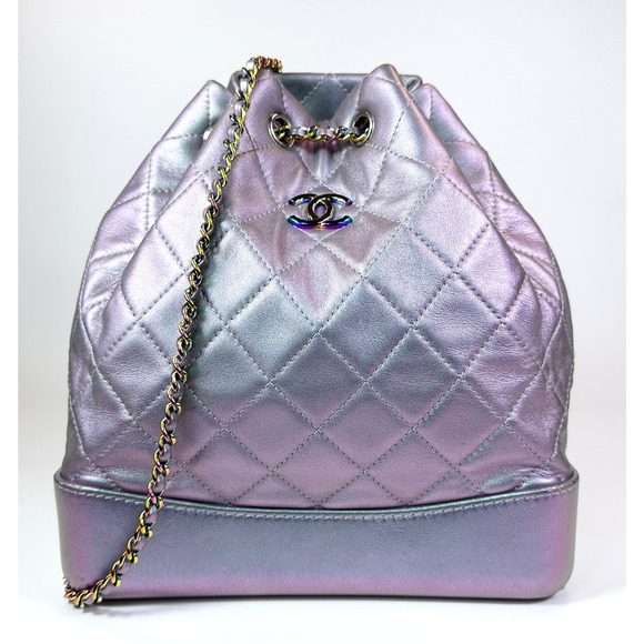 Chanel Iridescent Lambskin Gabrielle Chain Backpack - Picture 2 of 12